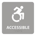 Nmc Handicapped Entrance New York Braille Sign, ADA181WGR ADA181WGR