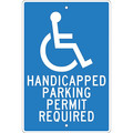 Nmc Handicapped Parking Permit Required Sign, TM84H TM84H