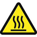 Nmc Graphic Heated Hot Surface Hazard Iso Label, Pk10 ISO266AP