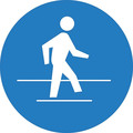Nmc Graphic Use Pedestrian Route Iso Label, Pk10 ISO215AP