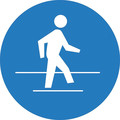 Nmc Graphic Use Pedestrian Route Iso Label, Pk5 ISO415AP