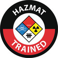 Nmc Hazmat Emergency Responder Hard Hat Label, Pk25, Material: Pressure Sensitive Vinyl .002 HH139