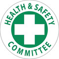 Nmc Health & Safety Committee Hard Hat Emblem, Pk25 HH46