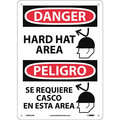 Nmc Hard Hat Area Sign - Bilingual ESD651AB