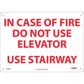 Nmc In Case Of Fire Do Not Use Elevator Use Stairway Sign M100RB