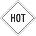 Nmc Hot Dot Placard Sign, Pk100, Material: Adhesive Backed Vinyl DL76P100