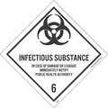 Nmc Infectious Substance 6 Label, Pk25 DL53AP