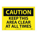 Nmc Keep This Area Clear At All Times Sign, C541PB C541PB