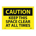 Nmc Keep This Space Clear At All Times Sign, C543PB C543PB