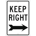 Nmc Keep Right Sign, TM27H TM27H