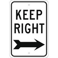 Nmc Keep Right Sign, TM27J TM27J