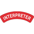 Nmc Interpreter Hard Hat Label, Pk25 HH164