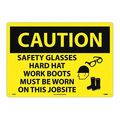 Nmc Sign, Large Format Caution Ppe Required, C670RC C670RC