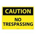 Nmc Sign, Large Format Caution No Trespassing, C566AD C566AD