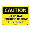 Nmc Large Format Caution Hard Hat Required Sign C667AC