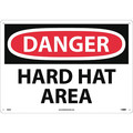 Nmc Large Format Danger Hard Hat Area Sign D46AC