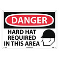 Nmc Large Format Danger Hard Hat Required In This Area Sign D545AC