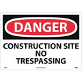 Nmc Large Format Danger Construction Site No Trespassing Sign D248PC