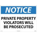 Nmc Large Format Notice Private Property Sign, N116RD N116RD