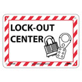 Nmc Lock-Out Center Sign, M706R M706R