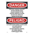 Nmc Lead May Damage Fertility Sign - Bilingual, ESD36PD ESD36PD
