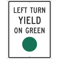 Nmc Left Turn Yield On Green Sign, TM534J TM534J