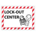 Nmc Lock-Out Center Sign, M706RB M706RB