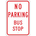 Nmc No Parking Bus Stop Sign, TM099J TM099J