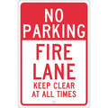 Nmc No Parking Fire Lane Keep Clear At All Times Sign TM47H