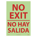 Nmc No Exit Sign, English, Spanish GL64PC