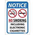 Nmc No Smoking Including E Cigarettes Sign, N501P N501P