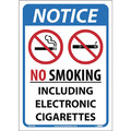 Nmc No Smoking Including E Cigarettes Sign, N501PB N501PB