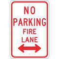 Nmc No Parking Fire Lane With Double Arrow Sign TM620K