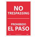 Nmc No Trespassing Sign - Bilingual, M748PB M748PB