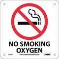 Nmc No Smoking Oxygen Sign, S41R S41R