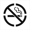 Nmc No Smoking Symbol Plant Marking Stencil, PMS207 PMS207
