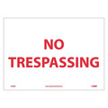 Nmc No Trespassing Sign, M58PB M58PB