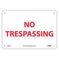 Nmc No Trespassing Sign, M58R M58R