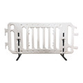 Plasticade Crowd Control Barricade, 6 ft., HD, Wht 2004-W