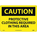 Nmc Protective Clothing Required In This. S, 10 in Height, 14 in Width, Rigid Plastic C396RB