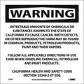 Nmc Warning Detectable Amounts Of Chemicals California Proposition 65, CP7P CP7P