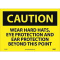 Nmc Wear Hard Hats Eye Protection And Sign C673PB