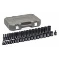 Gearwrench 39 Piece 1/2" Drive 6 Point Standard & Deep Impact SAE Socket Set 84947N