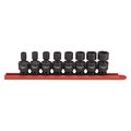 Gearwrench 8 Piece 3/8" Drive 6 Point Standard Universal Impact SAE Socket Set 84917N