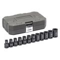 Gearwrench 12 Piece 1/2" Drive 6 Point Standard Impact Metric Socket Set 84930N