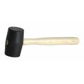 Keysco Tools Mallet, Rubber, 24 oz., Black 77288