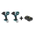 Makita 18V 3/4" Square (2) Mfr. No. BL1840B-2 Batteries; (2) Impact Wrench's XWT07Z, XWT07Z + BL1840B-2