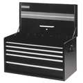 International Tool Box Chest, 5 Drawer, Black, 34" W x 17-7/8" D x 23" H ZRT-3405BK