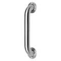 Dearborn Brass 15" L, Concealed, 304 Stainless Steel, Stainless Steel Grab Bar, 1-1/4x12, Flange, Satin DB8712