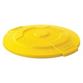 Suncast Commercial Utility Trash Can Lid, Yellow, Plastic TCU32LIDYD